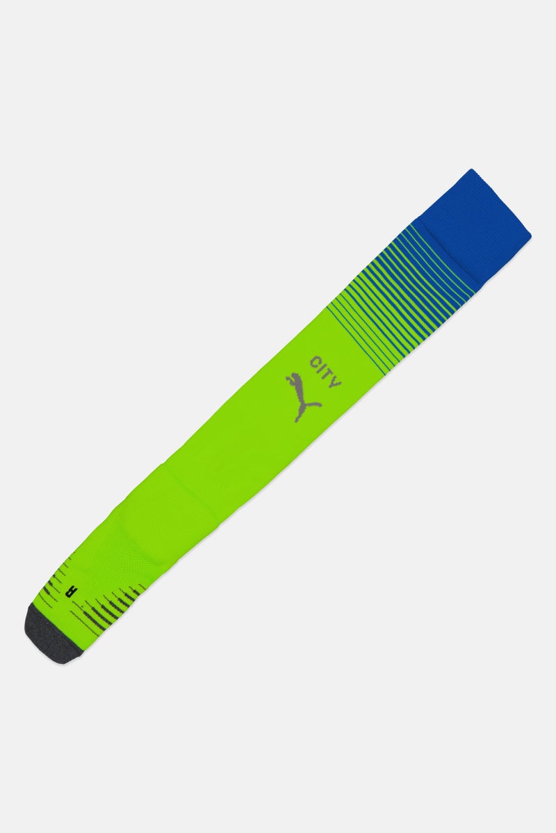 PUMA Men Manchester City Football Socks, Lime Green - Image 4