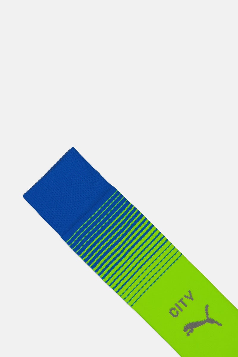 PUMA Men Manchester City Football Socks, Lime Green - Image 3