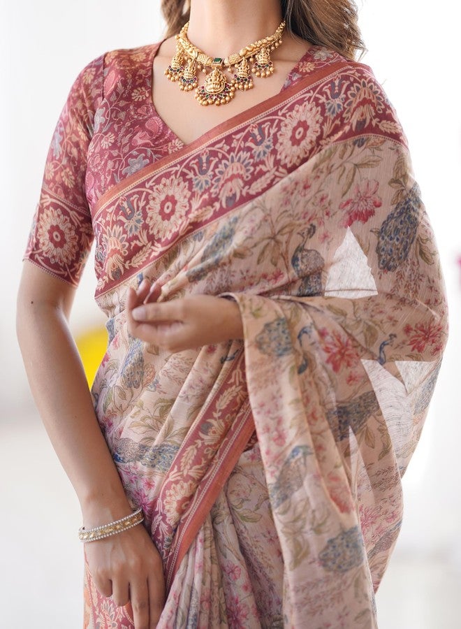 ALMAARI FASHION Handloom Erode Cotton Silk Saree for Women with Rich Zari Woven Border - Image 4