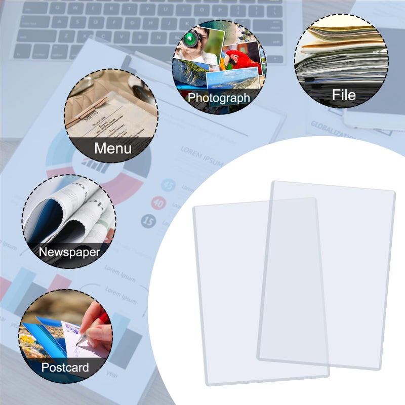Rainmae 25 Pack 6" x 9" Jumbo Card Sleeves, Rigid Photocard Protectors for Oversized Trading Cards Sheet Protectors, Paper Sleeves Jumbo Sports Cards Sleeves Hard Plastic Document Holder Protector - Image 5