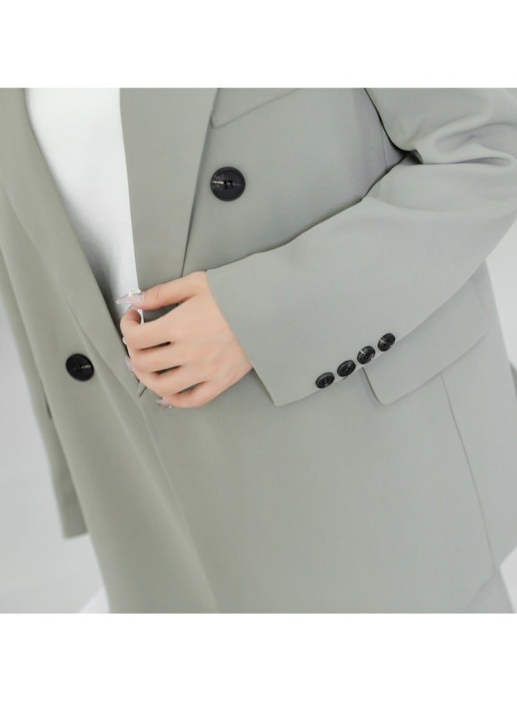 Shougu Casual Women's Suit Jacket Half Skirt Two-piece Set  - Image 5