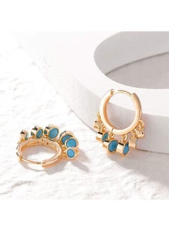 Mevecco Women Gold Huggie Hoop Earrings Dangle Drop 14K Gold Filled Small Boho Beach Simple Delicate Handmade Hypoallergenic Jewelry Gift  - Image 5