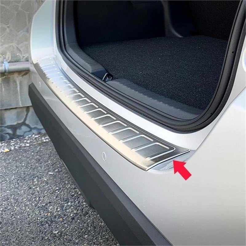 Vuzmode Chrome Rear Bumper Protector for Toyota Yaris - Image 3