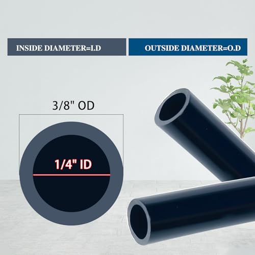 telfair 3/8" Black Nylon Air Line Tubing - 100 FT Air Hose, DOT Approved for Air Brake Tubing Suspension Or Fluid Transfer - Image 3