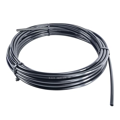 telfair 3/8" Black Nylon Air Line Tubing - 100 FT Air Hose, DOT Approved for Air Brake Tubing Suspension Or Fluid Transfer - Image 1