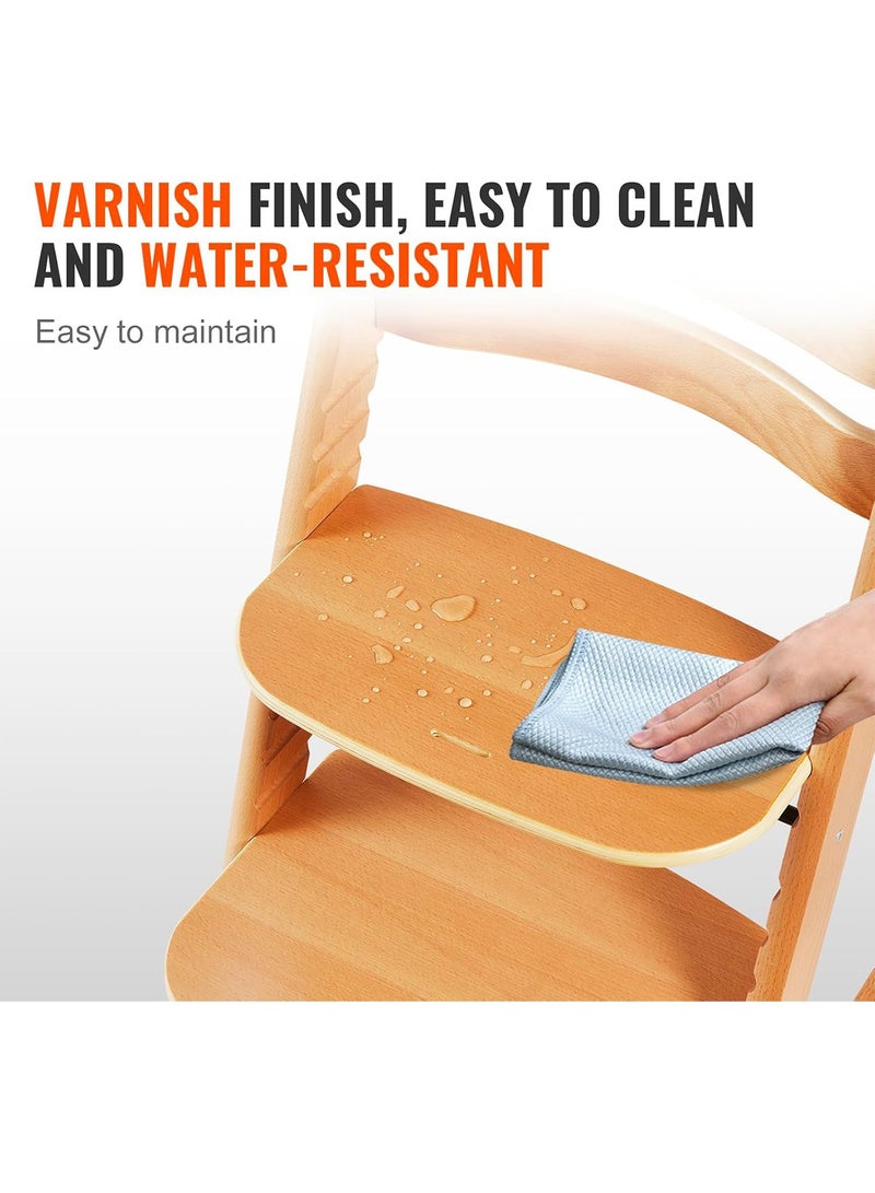 LIMOS Baby High Chair Wooden Dining Adjustable Toddler Seat Chair For kids and Adults - Image 5