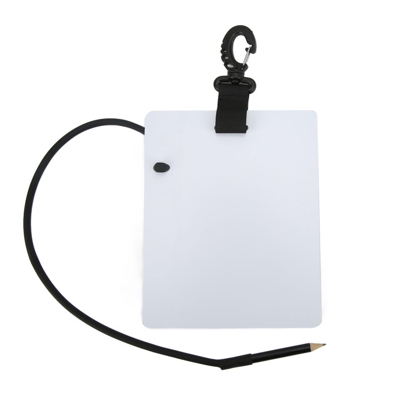 Underwater Writing Slate Diving Wordpad Gear Board Diving Writing Board with PencilLarge Size 147x183x3mm/5.8x7.2x0.1in - Image 4