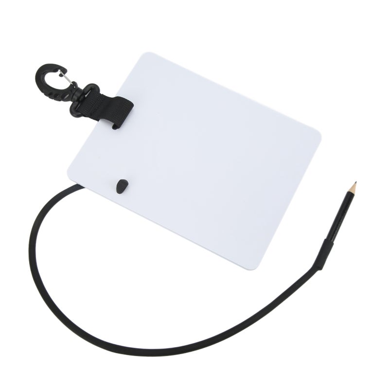 Underwater Writing Slate Diving Wordpad Gear Board Diving Writing Board with PencilLarge Size 147x183x3mm/5.8x7.2x0.1in - Image 2