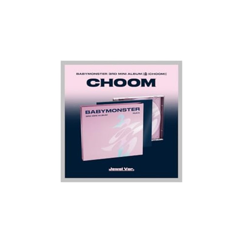 BABYMONSTER CHOOM 3rd Mini Album Jewel Random Version Case+CD+PhotoBook+Selfie PhotoCard+Sticker+Tracking - Image 1