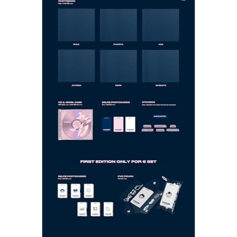 BABYMONSTER CHOOM 3rd Mini Album Jewel Random Version Case+CD+PhotoBook+Selfie PhotoCard+Sticker+Tracking - Image 4