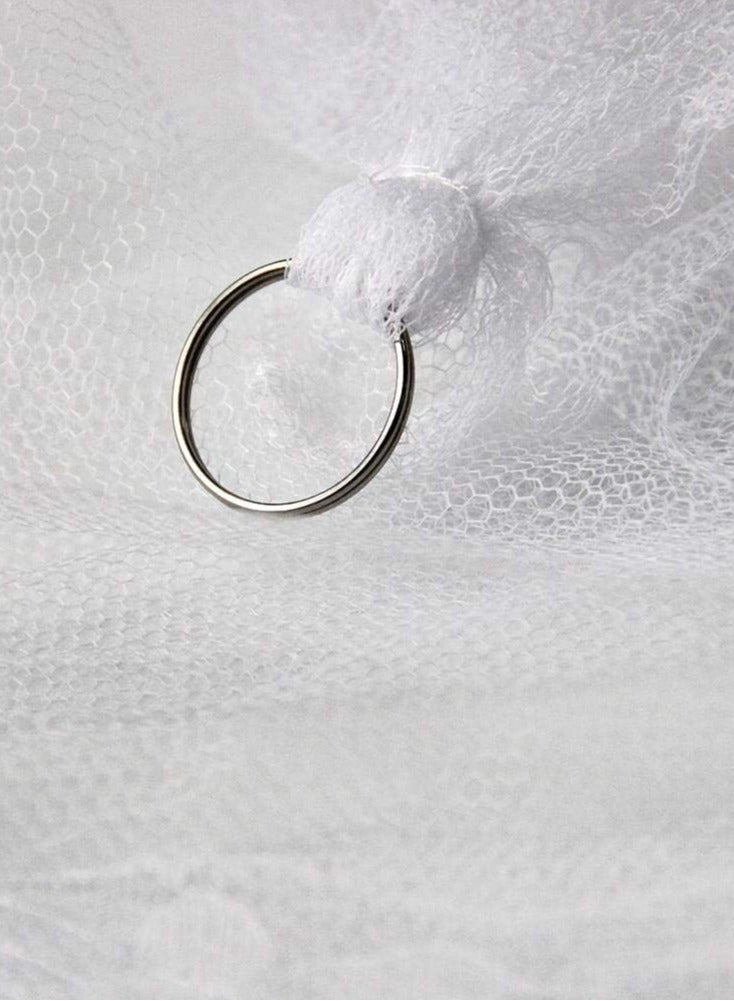 Round bed mosquito net with hoop design, for effective insect protection, fits twin, full, queen, and king size beds, to provide a peaceful and comfortable sleep  - Image 3