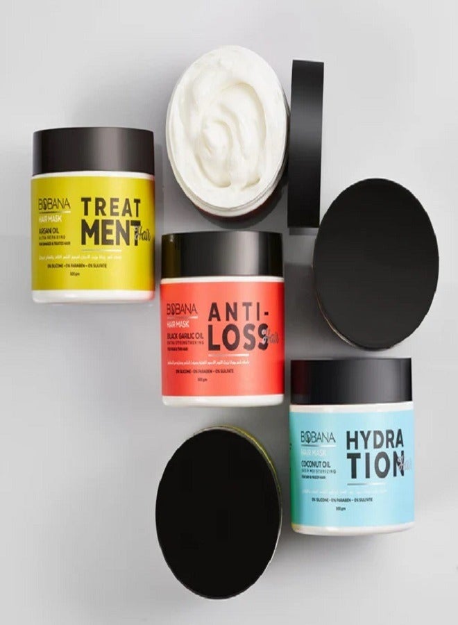 بوبانا قناع الشعر بزيت الثوم الأسود 500 جرام - Image 3