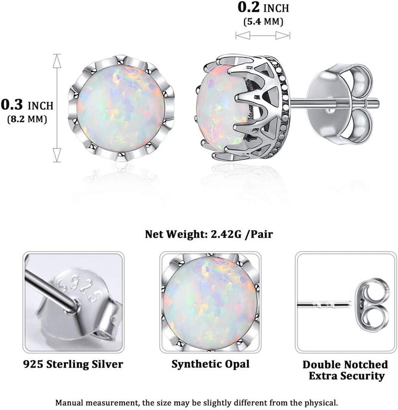 ChicSilver 925 Sterling Silver Earrings Sparkling Heart/Round/Princess Cut Birthstone Earrings for Women Birthday Jewelry with Gift Box - Image 4