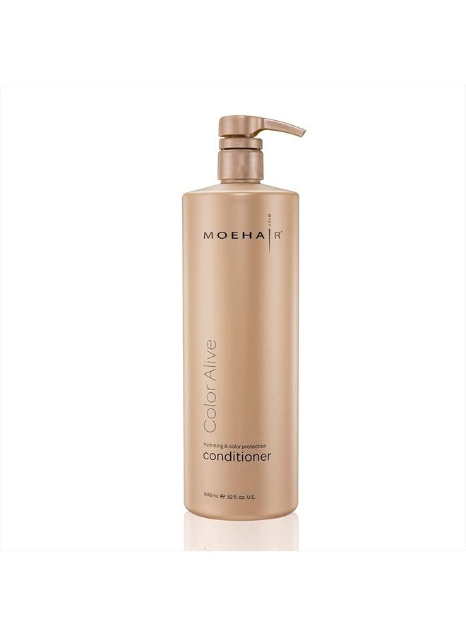 Moehair Color Alive Hydrating Conditioner 33.8 Fl Oz | Conditioner For Color Treated Hair With Protein Blend | Color Safe Conditioner For Soft, Frizz-Free Hair | Restores Moisture And Fights The Dryne - Image 1