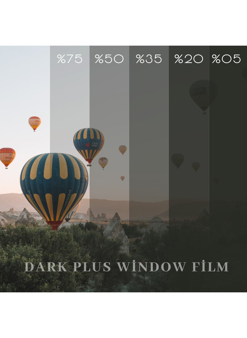 Dark Plus - 05% Dark Tint Window Film (100 cm x 17 - Image 1