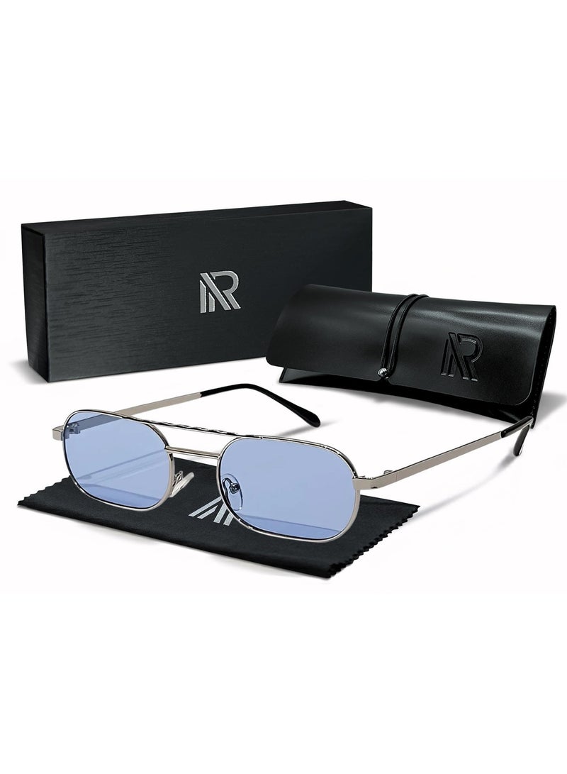 RITY Men & Women Sunglasses with Elegant Metal Frame and Polarized Lenses | Full UV Protection | Luxury Fashion Eyewear for Driving, Travel, Beach & Outdoor Activities | Stylish & Lightweight Design - Image 1