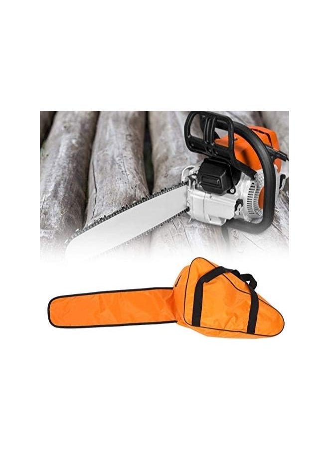 Generic - Chainsaw Carrying Bag,Orange Heavy-Duty Waterproof Oxford Chainsaw Carry Bag Case Protective Storage Bags Holder Full Protection Portable Bag for 12/14/16inch Chainsaws - Image 1