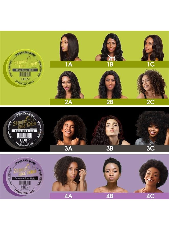 EBIN NEW YORK 24 Hour Edge Tamer, Extra Mega Hold, 8.25oz/ 250ml - No Flaking, No White Residue, Shine, Moisture and Prevent Breakage with Castor Oil - Image 4