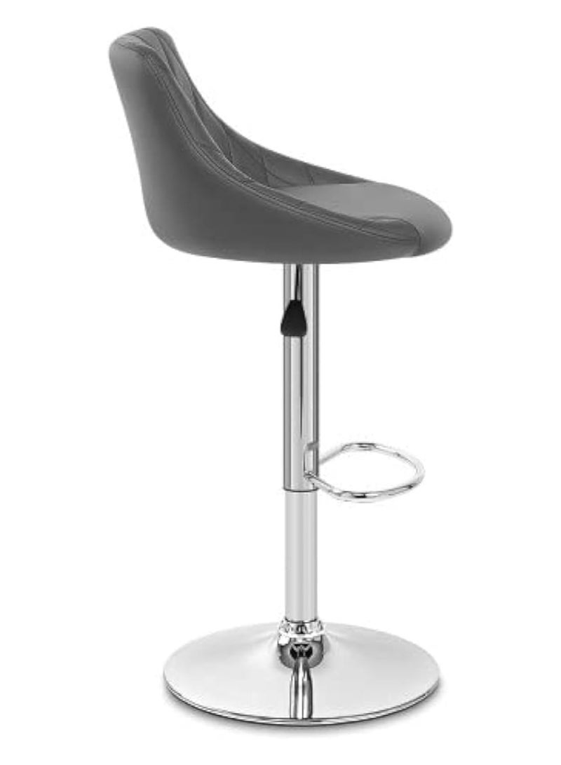 Ripple FURNITURE Adjustable Bar Stool Pu Leather With Back Rest Beautiful Design High Chair Counter Chair Kitchen Chair - Image 5