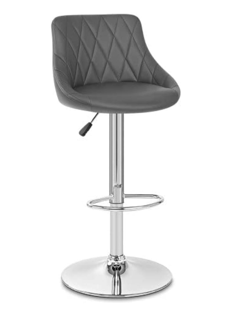Ripple FURNITURE Adjustable Bar Stool Pu Leather With Back Rest Beautiful Design High Chair Counter Chair Kitchen Chair - Image 3