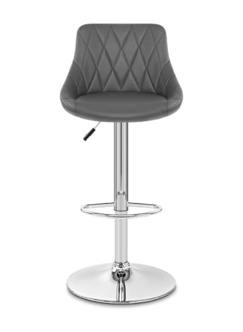 Ripple FURNITURE Adjustable Bar Stool Pu Leather With Back Rest Beautiful Design High Chair Counter Chair Kitchen Chair - Image 4