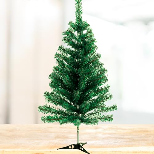 DRYPHON Premium 3 Feet Christmas Tree for Christmas Decorations | Santa Claus Special Decorative Items for Xmas Decor | Green Xmas Tree for Home Decoration - 3 Feet - Image 1