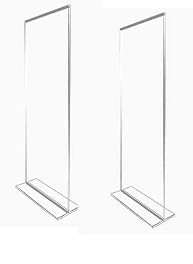 CPI Acrylic Sign Holder T Shape Double Sided Portrait Style Menu Ad Frame Display Stand Table Top Perfect for Restaurants, Promotions, Photo Frames, and Classroom (4INCHX6INCH, A6 PACK OF 6) - Image 2