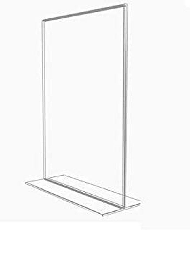 CPI Acrylic Sign Holder T Shape Double Sided Portrait Style Menu Ad Frame Display Stand Table Top Perfect for Restaurants, Promotions, Photo Frames, and Classroom (4INCHX6INCH, A6 PACK OF 6) - Image 3