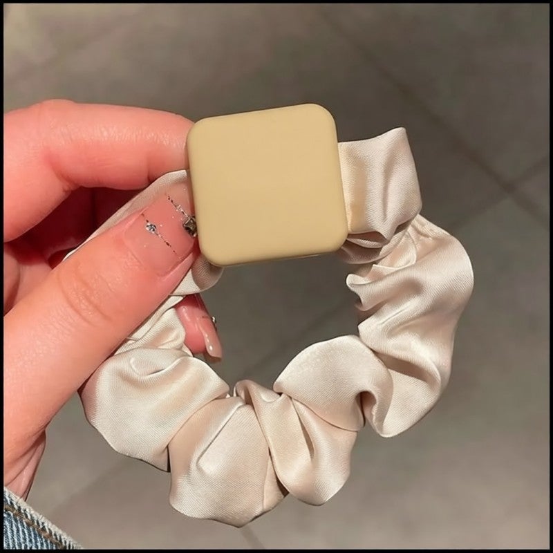Elastic Hair Bands Set: 3-Color Combination High Elasticity Fiber No Hair Damage Hair Accessories for Female Adult Workplace Commute Dating Everyday Use - Image 3