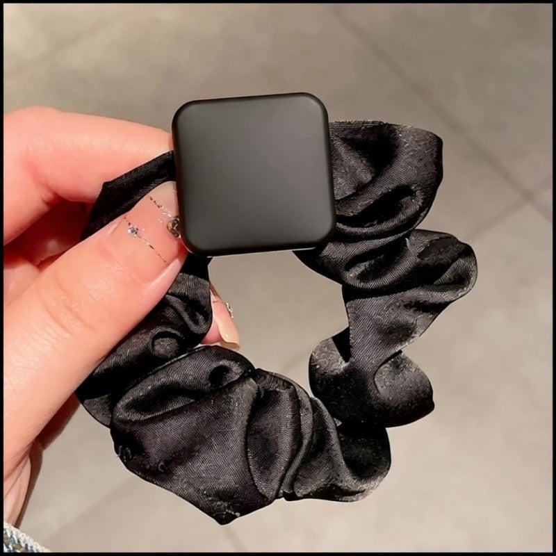 Elastic Hair Bands Set: 3-Color Combination High Elasticity Fiber No Hair Damage Hair Accessories for Female Adult Workplace Commute Dating Everyday Use - Image 2