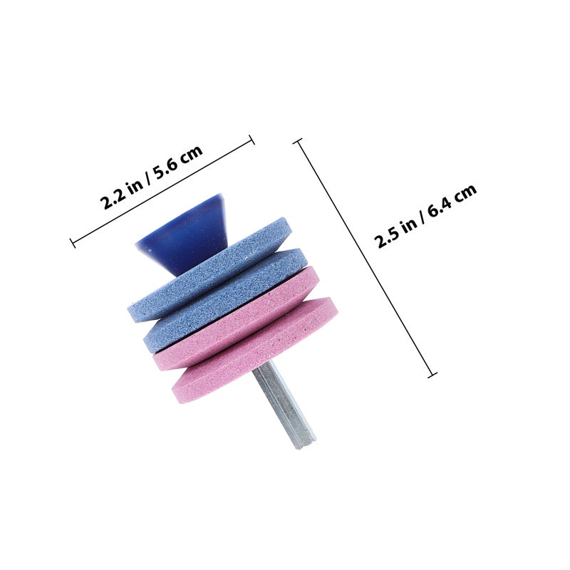3pcs Lawnmower Sharpener Rotary Drill Sharpening Faster Mowing Sharpeners Lawn Mower Parts Abrasive Tools ( and ) - Image 2