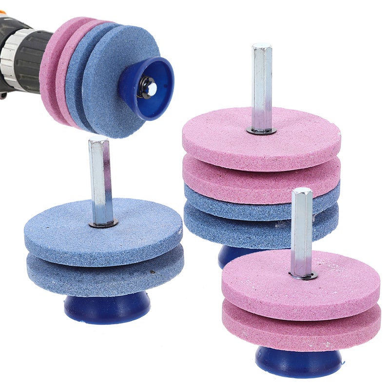 3pcs Lawnmower Sharpener Rotary Drill Sharpening Faster Mowing Sharpeners Lawn Mower Parts Abrasive Tools ( and ) - Image 4
