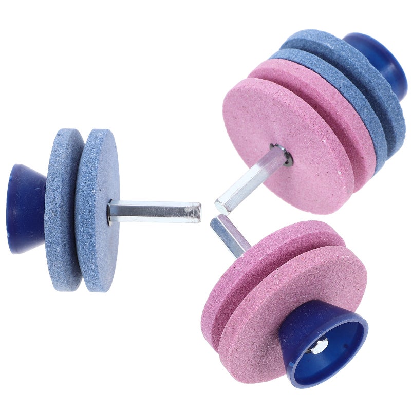 3pcs Lawnmower Sharpener Rotary Drill Sharpening Faster Mowing Sharpeners Lawn Mower Parts Abrasive Tools ( and ) - Image 1