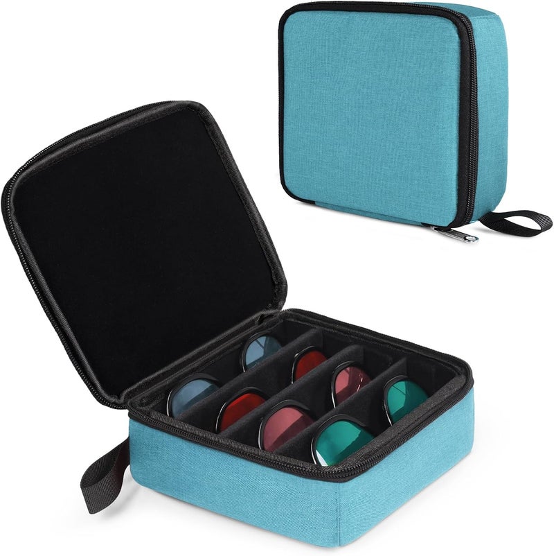 Bukere Travel Sunglasses Organizer Case, Adjustable Slot For Multiple Pairs, Portable Eyeglasses Storage Box for Men Women - Image 1