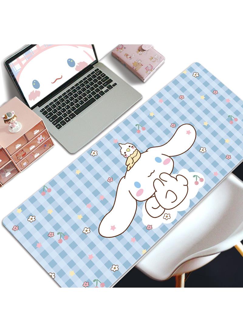 إسكدنيا لعبة القرفة ماوس وسادة وسادة طاولة كبيرة تطول خياطة حافة وسادة الفأرة وسادة الفأرة طويلة ومنصات الفأرة المضادة للانزلاق المطاط قاعدة وسادة الفأرة 800x300x5mm - Image 1