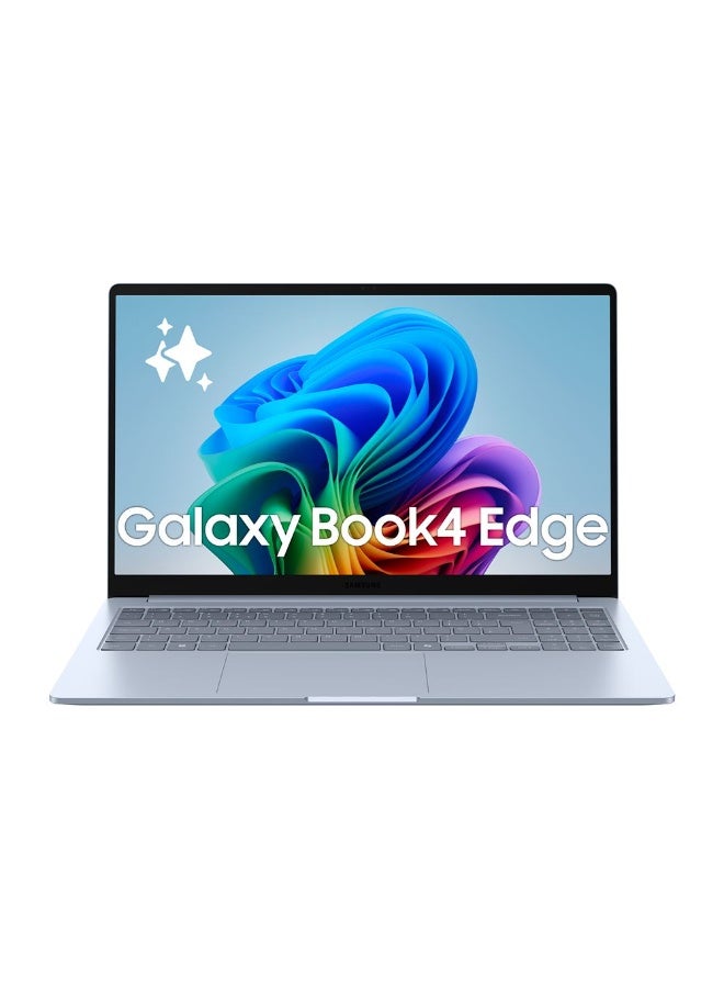 Samsung Galaxy Book4 Edge 15.6" Laptop Snapdragon X X1-26-100 16GB RAM 512GB eUFS Storage FHD Display Qualcomm Adreno Graphics Copilot+ PC Windows 11 Home Sapphire Blue International English Sapphire Blue - Image 1