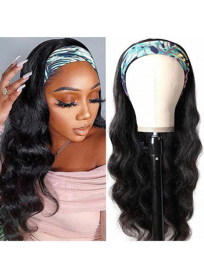 HighEr Body Wave Headband Human Hair Wig 26 Inch Glueless None Lace Front Wig Brazilian Virgin Hair Wear And Go Wigs For Black Women 150% Density Wigs Natural Color - Image 1
