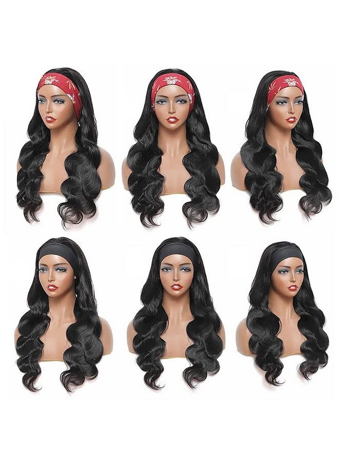 HighEr Body Wave Headband Human Hair Wig 26 Inch Glueless None Lace Front Wig Brazilian Virgin Hair Wear And Go Wigs For Black Women 150% Density Wigs Natural Color - Image 5