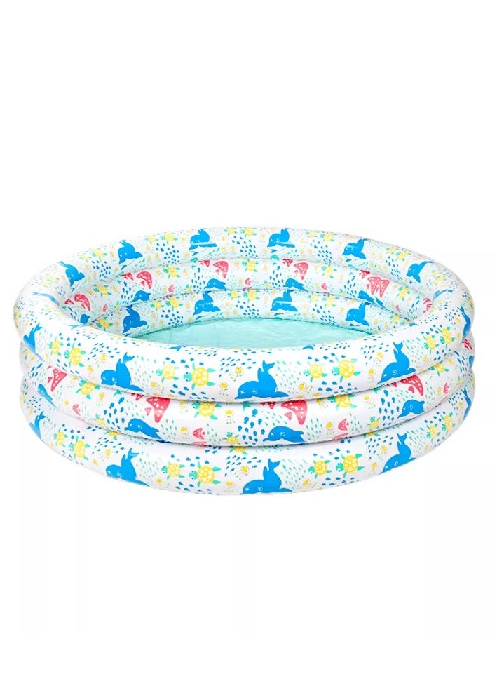 Portable Inflatable Kiddie Pool Ball Pool - Round Bobo Pool for Kids