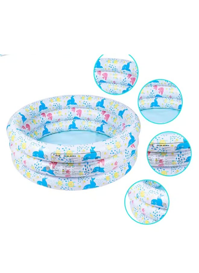 Portable Inflatable Kiddie Pool Ball Pool - Round Bobo Pool for Kids