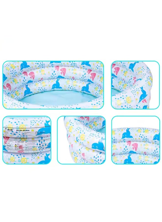 Portable Inflatable Kiddie Pool Ball Pool - Round Bobo Pool for Kids