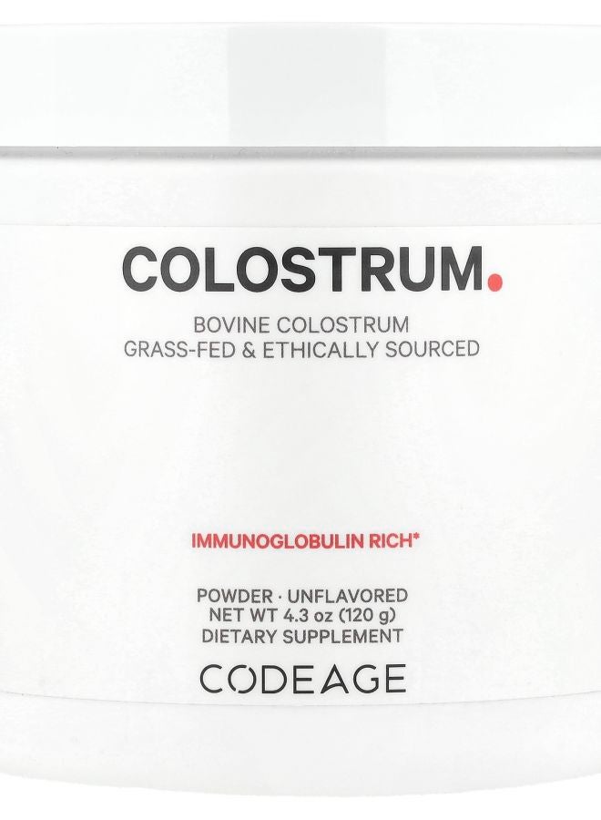 Codeage Colostrum Powder Unflavored 4.3 oz (120 g) - Image 1