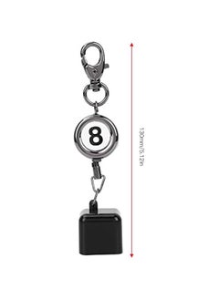 Generic Billiards Pool cues Chalk Holder , Pool Chalk Holder , Billiard Chalk Pocket Pool cues Chalk Bag Belt Clip Retractable Key hoop Billiard Snooker Accessories(Black)  - Image 3
