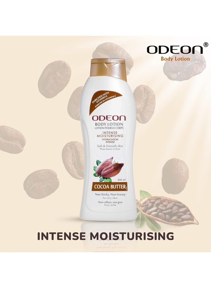 Odeon Body Lotion 400ml (Cocoa Butter) - Image 2