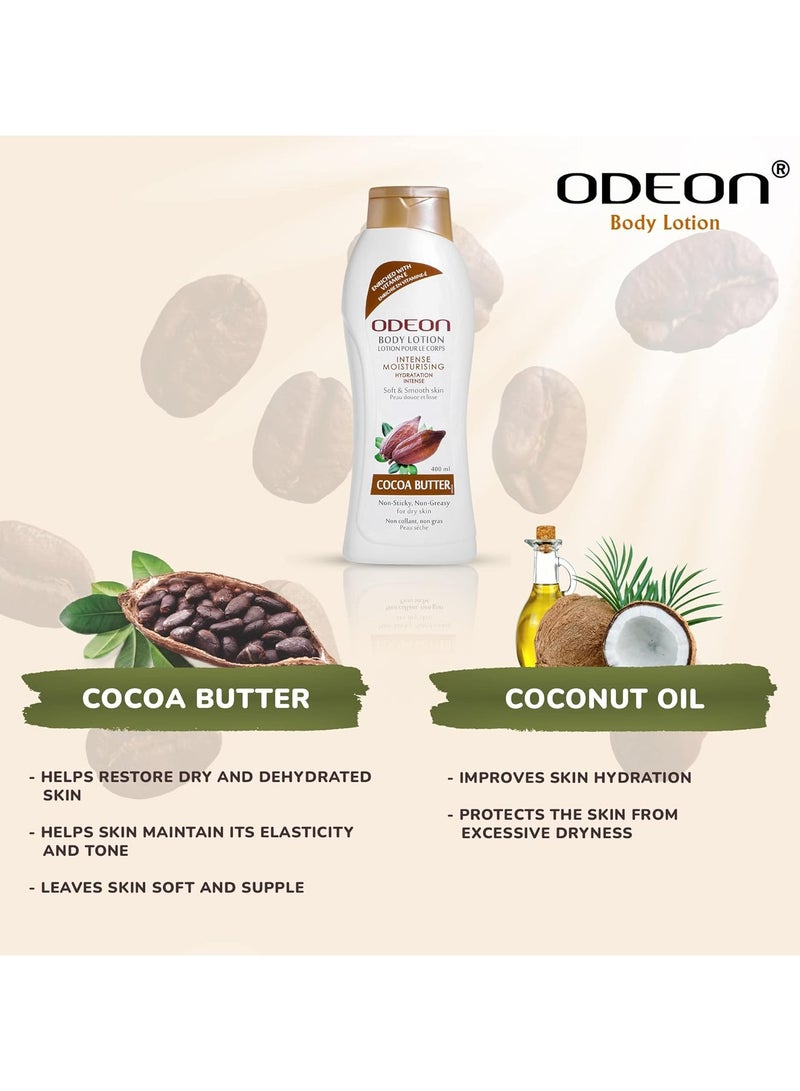 Odeon Body Lotion 400ml (Cocoa Butter) - Image 4