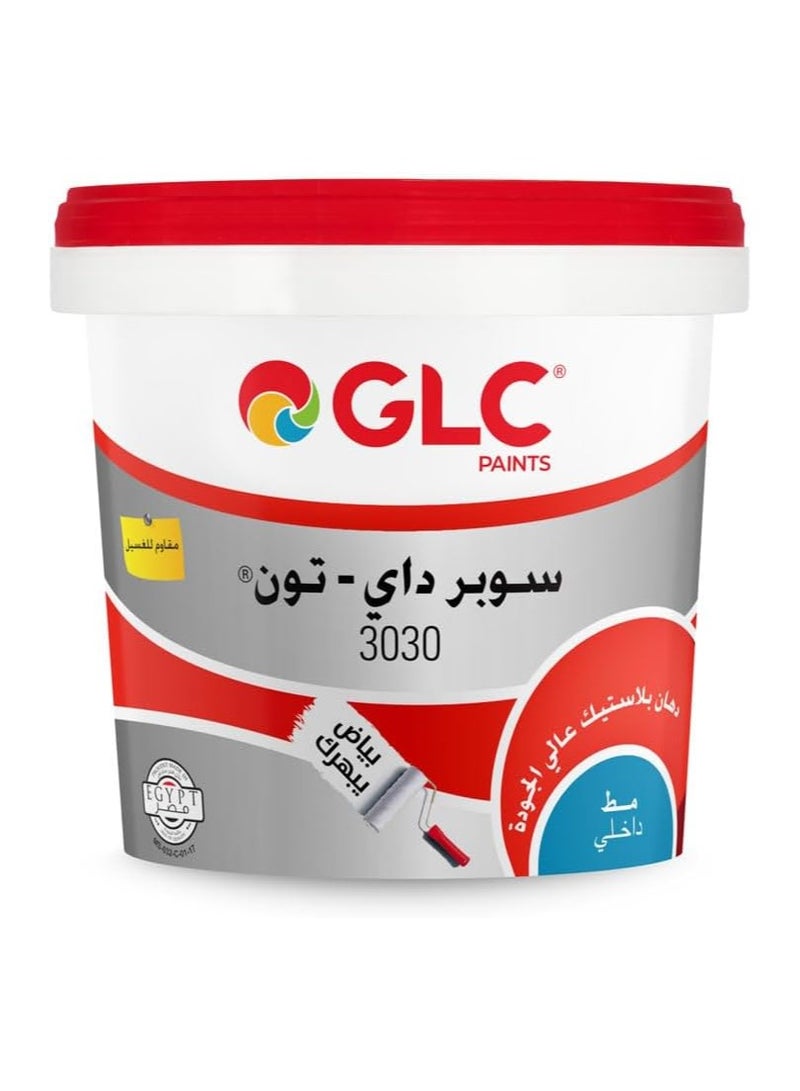 GLC Super Dayton 3030 white matte wall paint 5 kg - Image 1