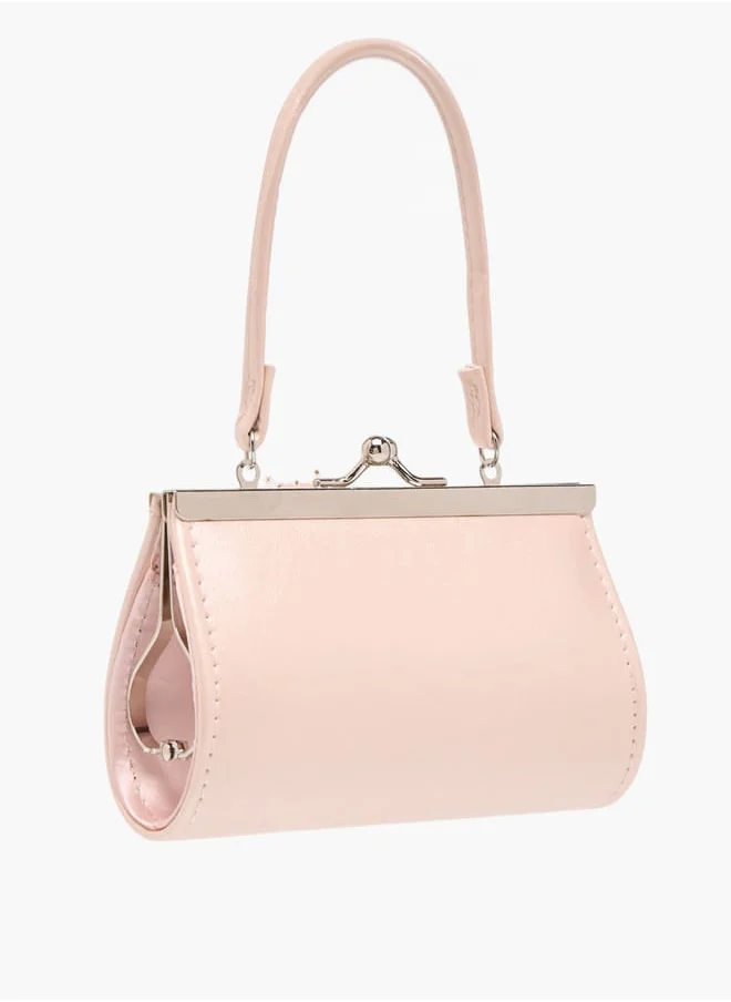 فلورا بيلا من شو إكسبرس Girls Flower Applique Handbag With Kiss Lock Closure Ramadan Collection