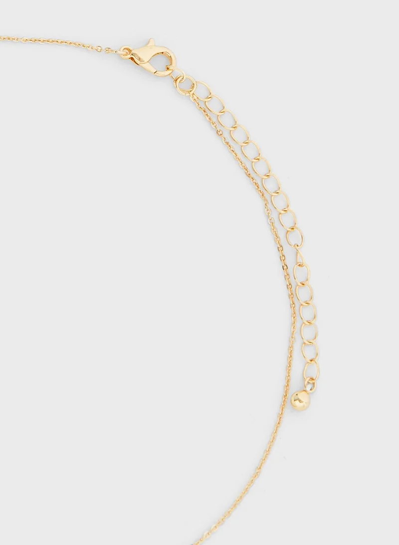 ELLA Embellished Star Necklace And Earring Set