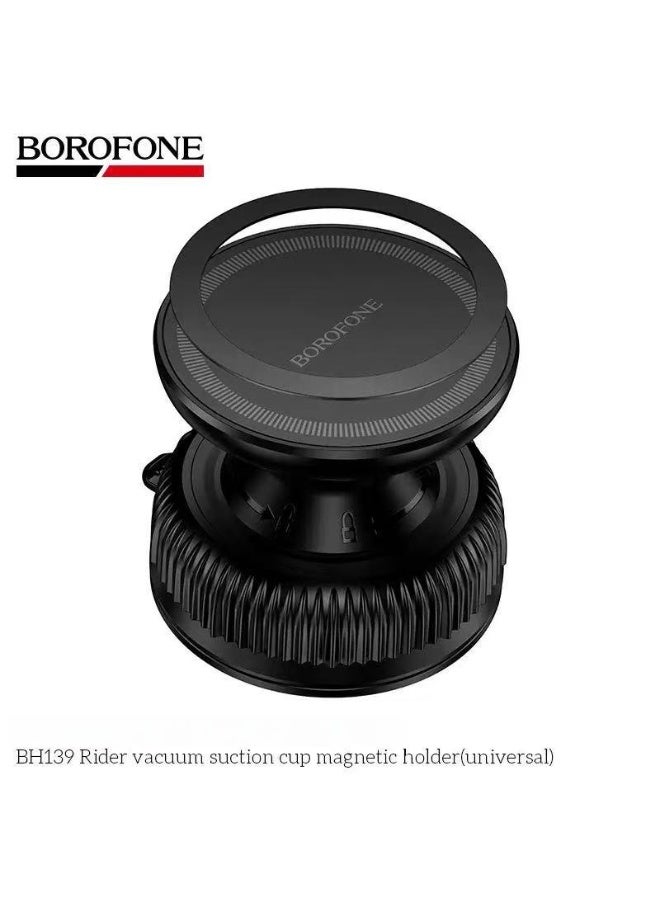 بوروفون حامل هاتف مغناطيسي للسيارة BOROFONE BH139 مزود بكوب شفط مفرغ من الهواء، قابل للتعديل بزاوية 360 درجة، مع امتصاص مغناطيسي قوي، ويمكن استخدامه بيد واحدة - Image 2