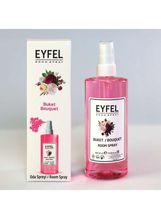 EYFEL Eyfel Bouquet Room Spray, Floral Fragrance, 400 ml, Pink  - Image 1